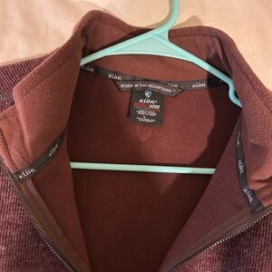 KÜHL Maroon Fleece Jacket